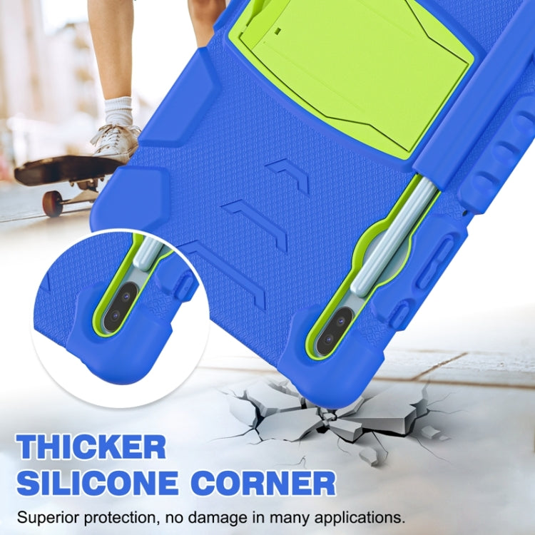 For Samsung Galaxy Tab S6 T860 3-Layer Protection Screen Frame + PC + Silicone Shockproof Combination Case with Holder