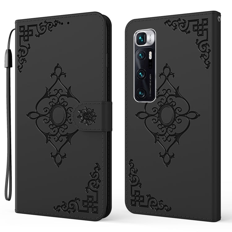 For Xiaomi Mi 10 Ultra Embossed Fortune Flower Pattern Horizontal Flip Leather Case with Holder & Card Slot & Wallet & Lanyard