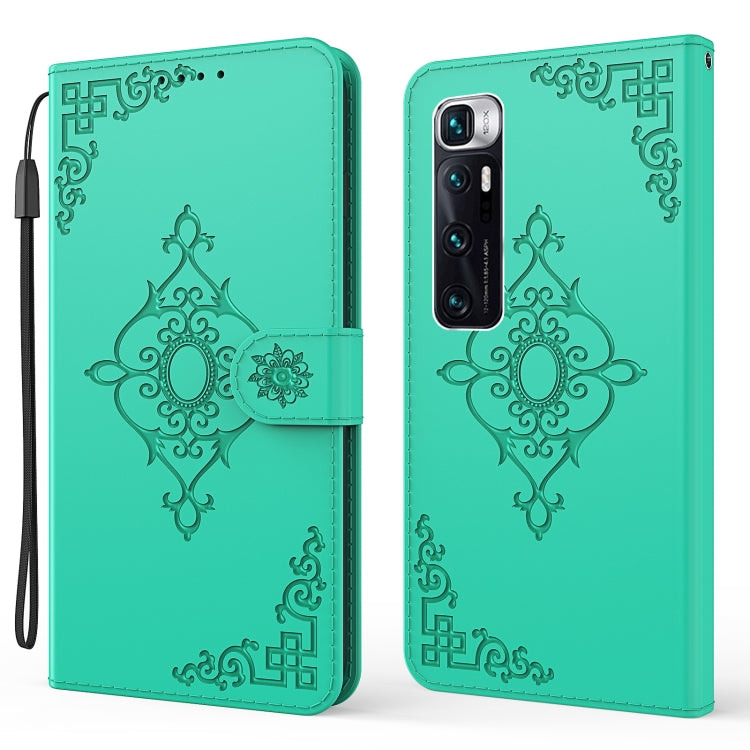 For Xiaomi Mi 10 Ultra Embossed Fortune Flower Pattern Horizontal Flip Leather Case with Holder & Card Slot & Wallet & Lanyard