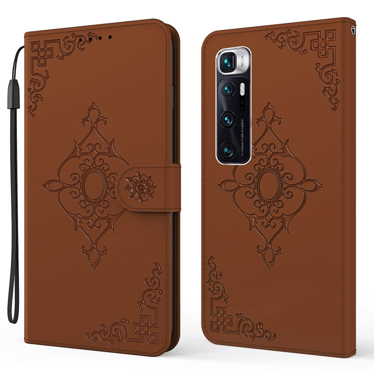 For Xiaomi Mi 10 Ultra Embossed Fortune Flower Pattern Horizontal Flip Leather Case with Holder & Card Slot & Wallet & Lanyard