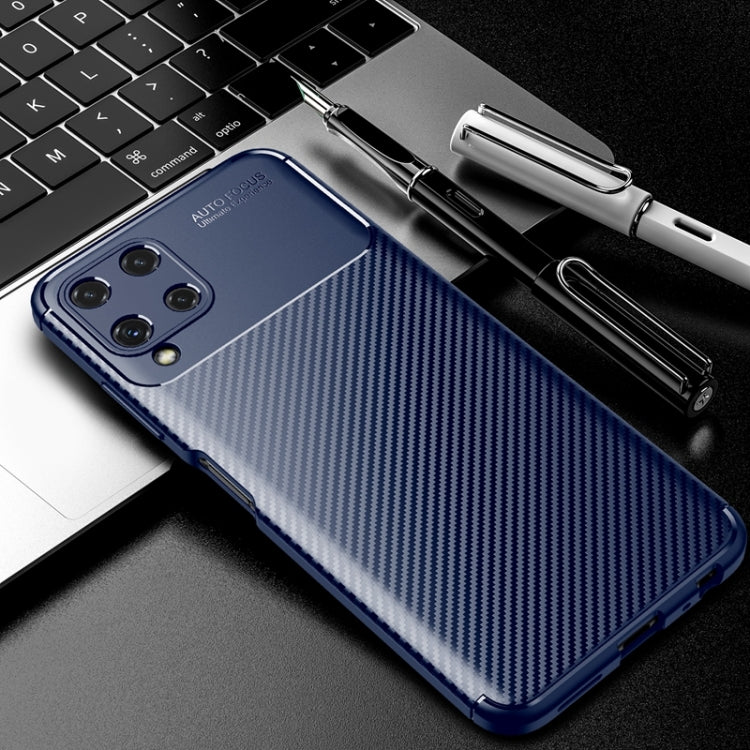 For Samsung Galaxy A22 4G Carbon Fiber Texture Shockproof TPU Case