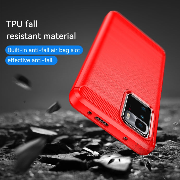 For Xiaomi Redmi Note 10 Pro 5G Brushed Texture Carbon Fiber TPU Case