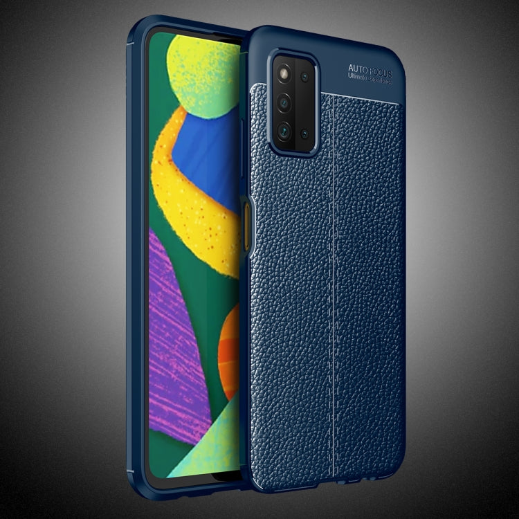 For Samsung Galaxy F52 5G Litchi Texture TPU Shockproof Case