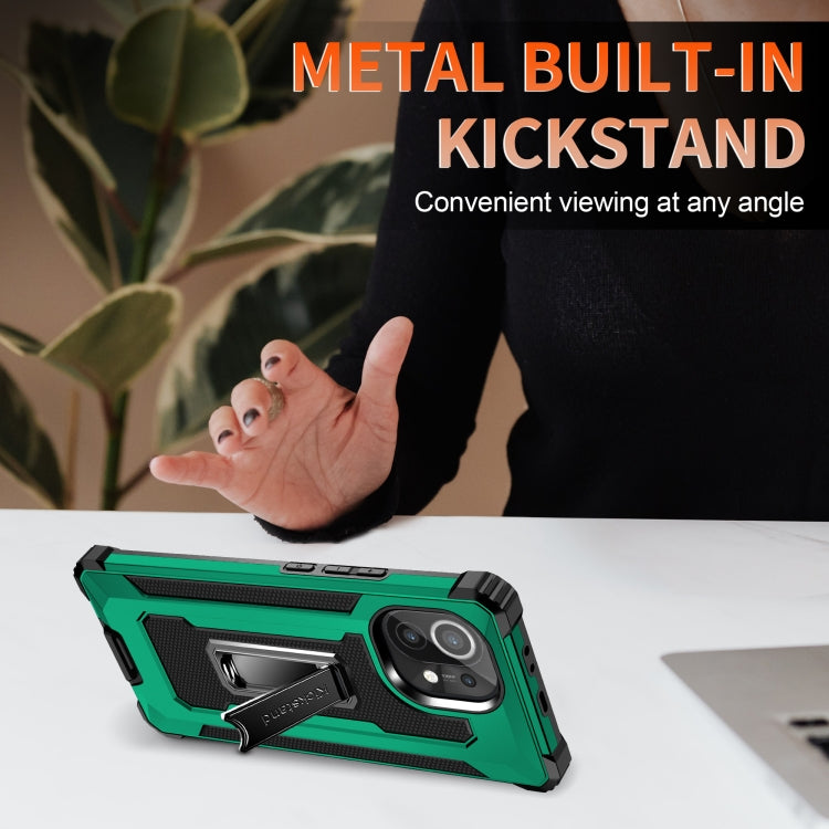 For Xiaomi Mi 11 Knight Jazz PC+TPU Shockproof Protective Case with Foldable Holder