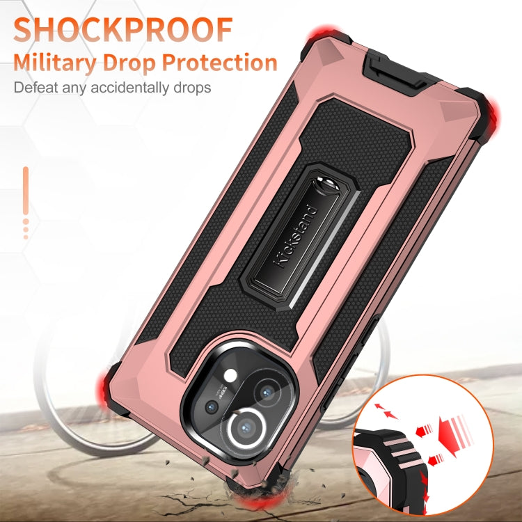 For Xiaomi Mi 11 Knight Jazz PC+TPU Shockproof Protective Case with Foldable Holder