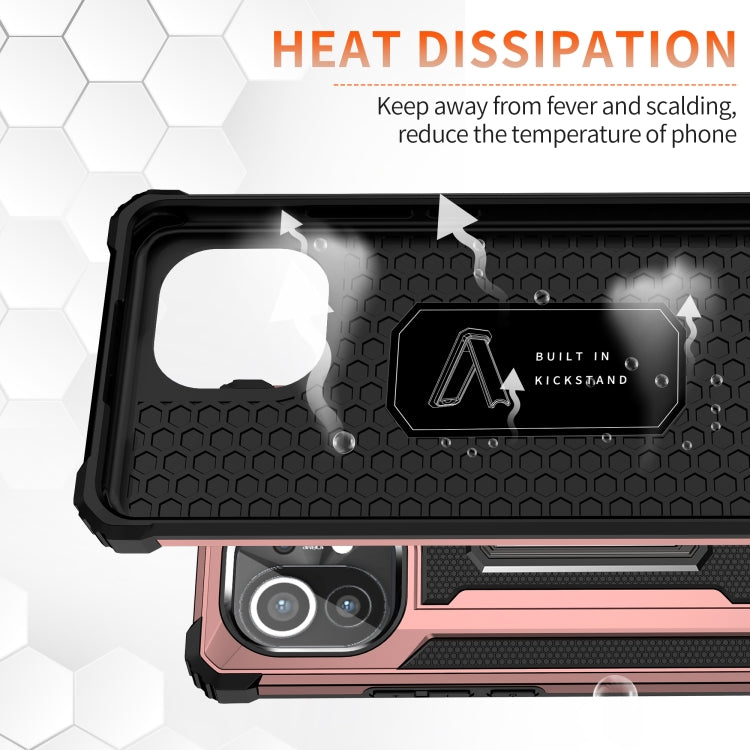 For Xiaomi Mi 11 Knight Jazz PC+TPU Shockproof Protective Case with Foldable Holder