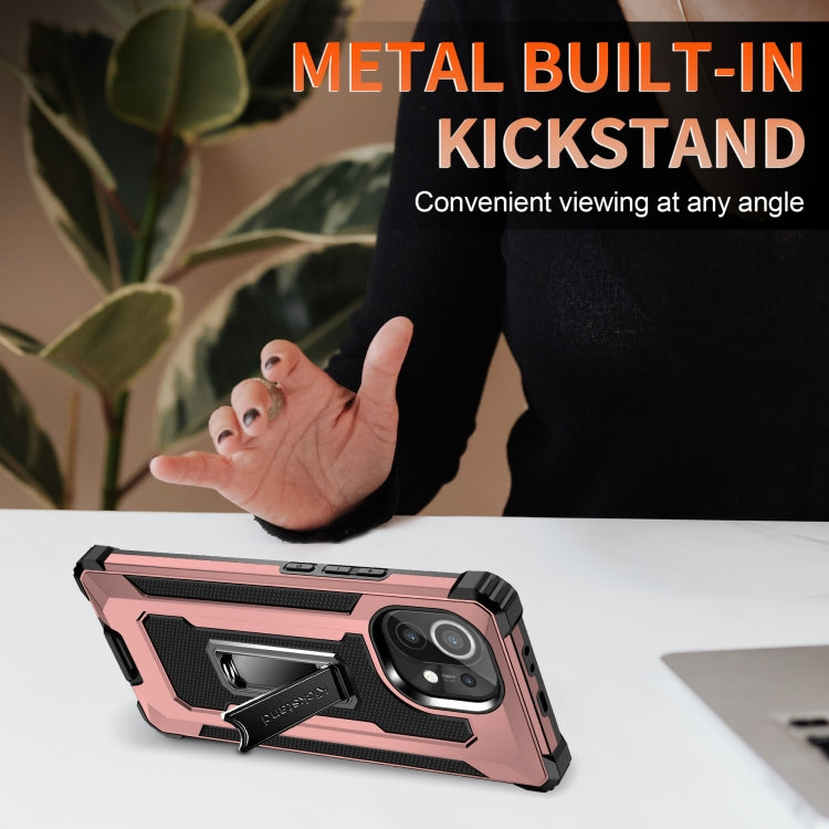 For Xiaomi Mi 11 Knight Jazz PC+TPU Shockproof Protective Case with Foldable Holder