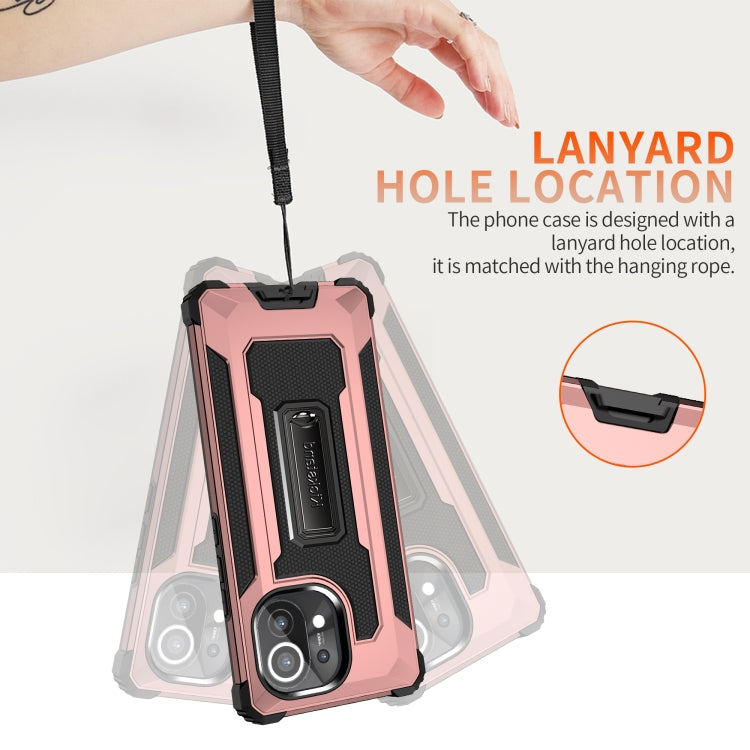 For Xiaomi Mi 11 Knight Jazz PC+TPU Shockproof Protective Case with Foldable Holder