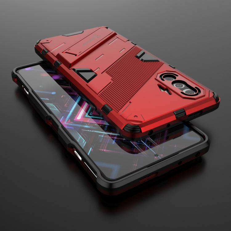 For Xiaomi Redmi K40 Gaming Punk Armor 2 in 1 PC + TPU Shockproof Case with Invisible Holder