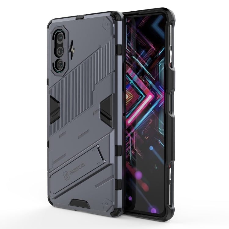 For Xiaomi Redmi K40 Gaming Punk Armor 2 in 1 PC + TPU Shockproof Case with Invisible Holder