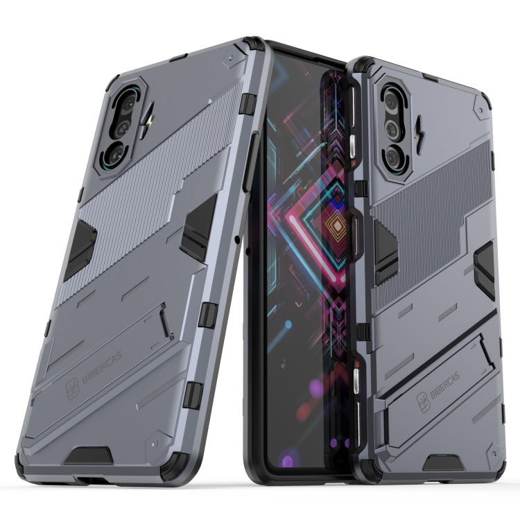 For Xiaomi Redmi K40 Gaming Punk Armor 2 in 1 PC + TPU Shockproof Case with Invisible Holder