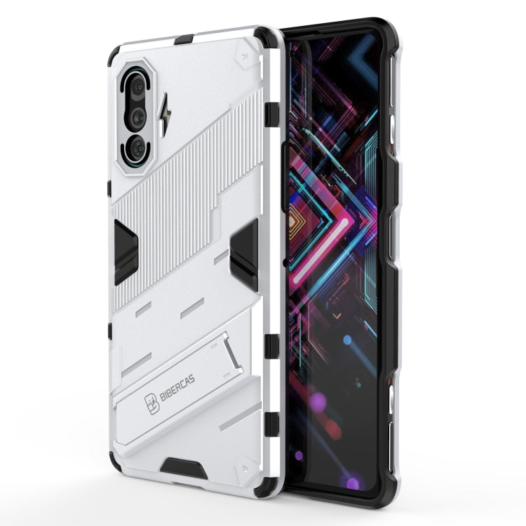 For Xiaomi Redmi K40 Gaming Punk Armor 2 in 1 PC + TPU Shockproof Case with Invisible Holder