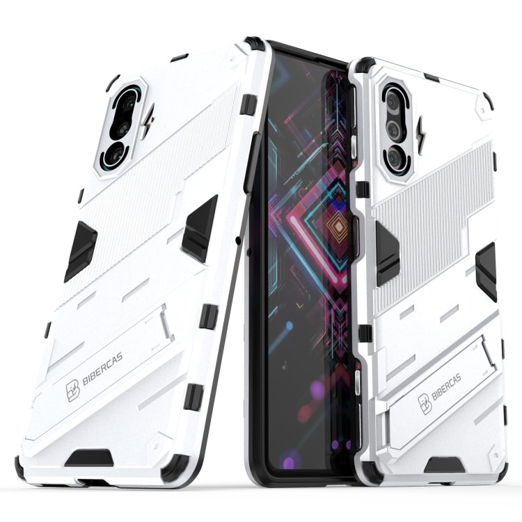 For Xiaomi Redmi K40 Gaming Punk Armor 2 in 1 PC + TPU Shockproof Case with Invisible Holder