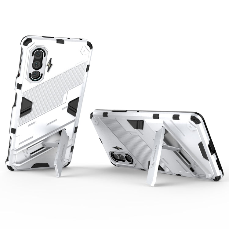 For Xiaomi Redmi K40 Gaming Punk Armor 2 in 1 PC + TPU Shockproof Case with Invisible Holder