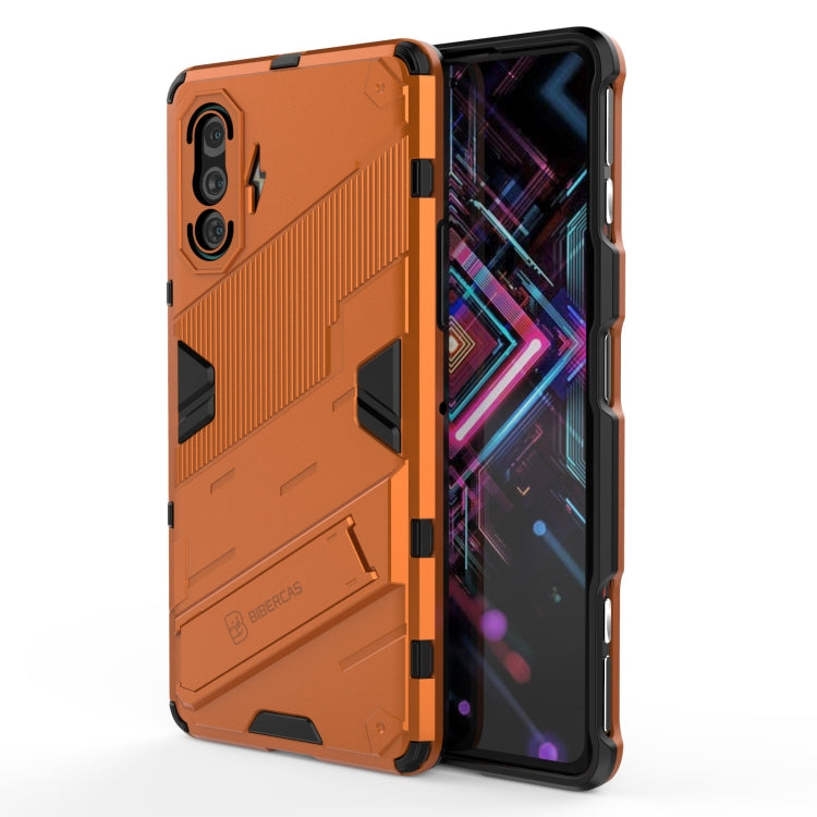 For Xiaomi Redmi K40 Gaming Punk Armor 2 in 1 PC + TPU Shockproof Case with Invisible Holder