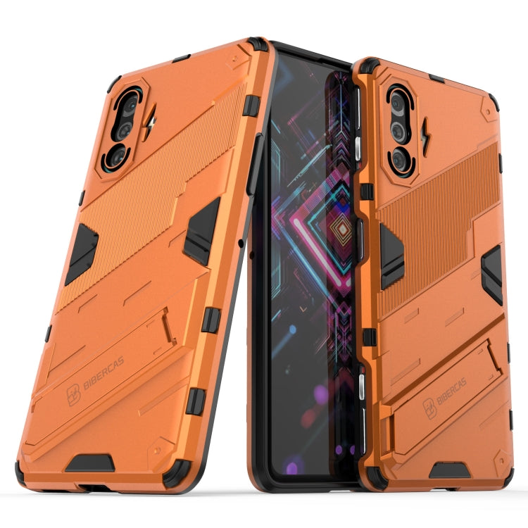 For Xiaomi Redmi K40 Gaming Punk Armor 2 in 1 PC + TPU Shockproof Case with Invisible Holder