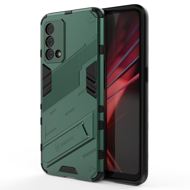 For OPPO K9 Punk Armor 2 in 1 PC + TPU Shockproof Case with Invisible Holder
