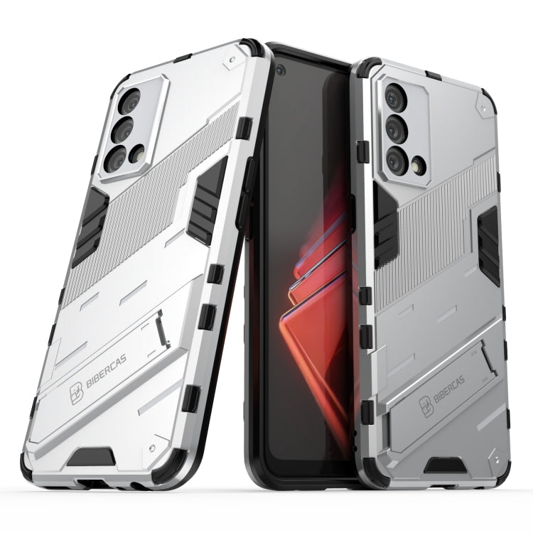 For OPPO K9 Punk Armor 2 in 1 PC + TPU Shockproof Case with Invisible Holder