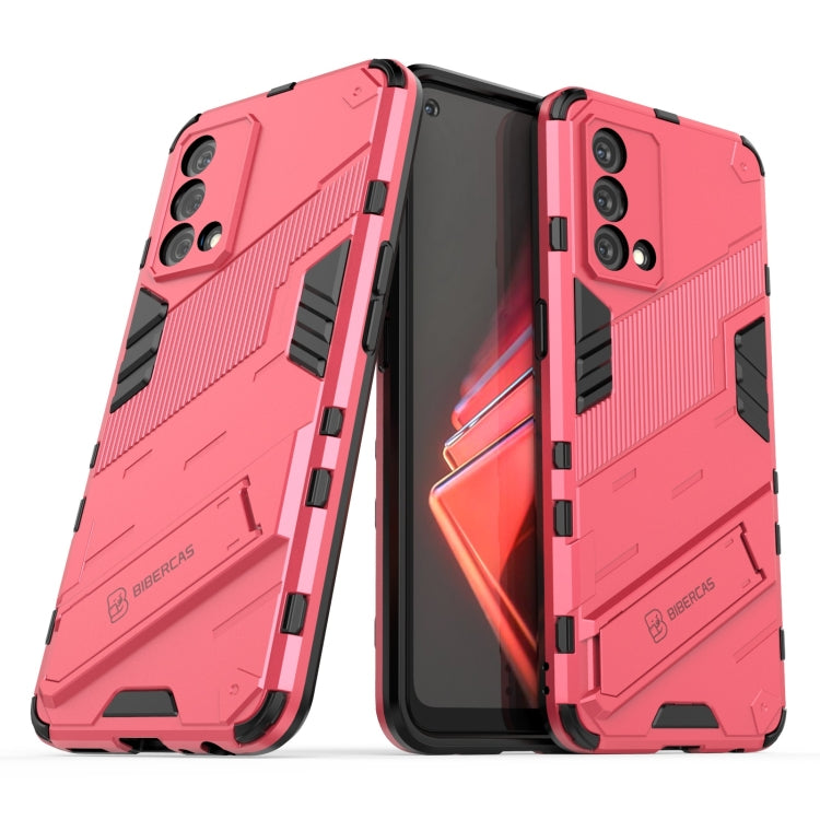 For OPPO K9 Punk Armor 2 in 1 PC + TPU Shockproof Case with Invisible Holder