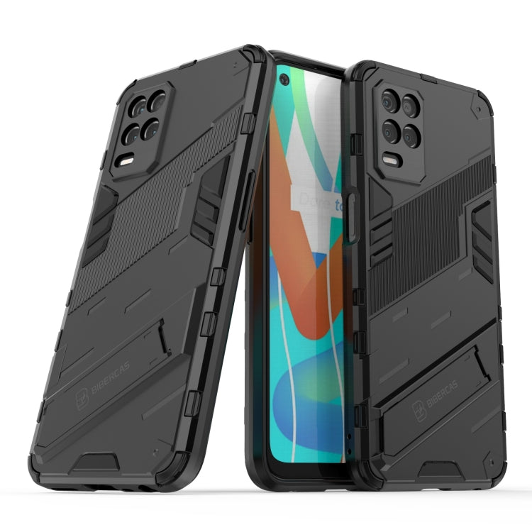 For OPPO Realme V13 5G Punk Armor 2 in 1 PC + TPU Shockproof Case with Invisible Holder