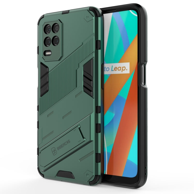 For OPPO Realme V13 5G Punk Armor 2 in 1 PC + TPU Shockproof Case with Invisible Holder