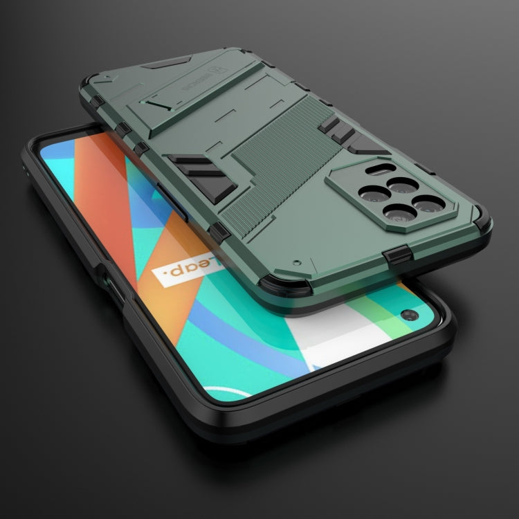 For OPPO Realme V13 5G Punk Armor 2 in 1 PC + TPU Shockproof Case with Invisible Holder