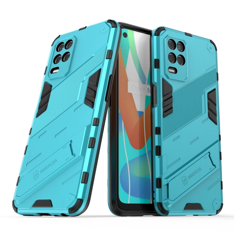For OPPO Realme V13 5G Punk Armor 2 in 1 PC + TPU Shockproof Case with Invisible Holder