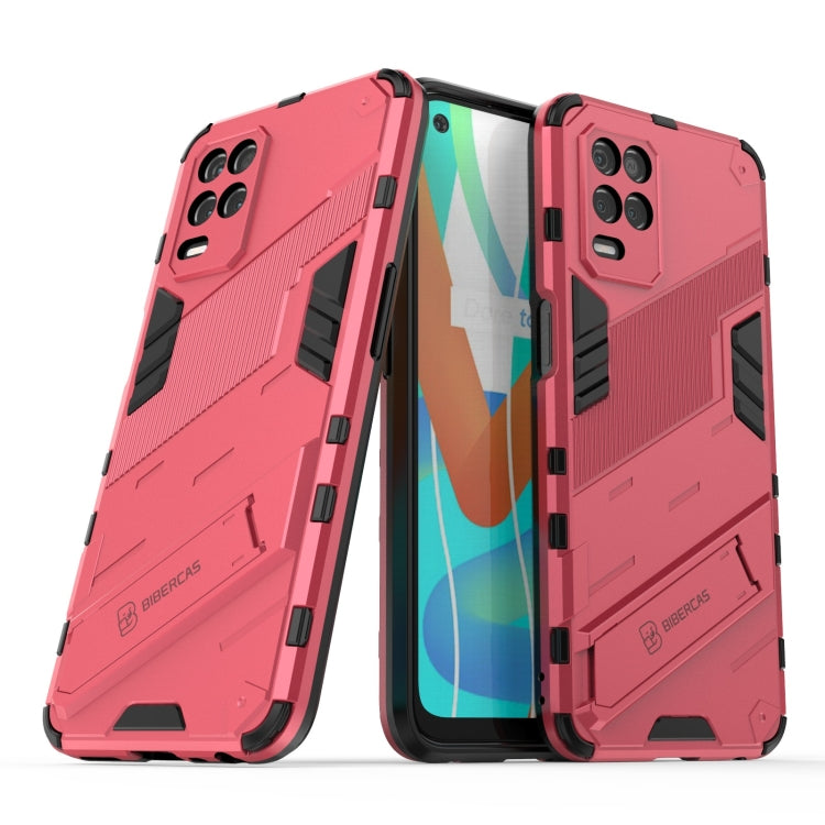 For OPPO Realme V13 5G Punk Armor 2 in 1 PC + TPU Shockproof Case with Invisible Holder