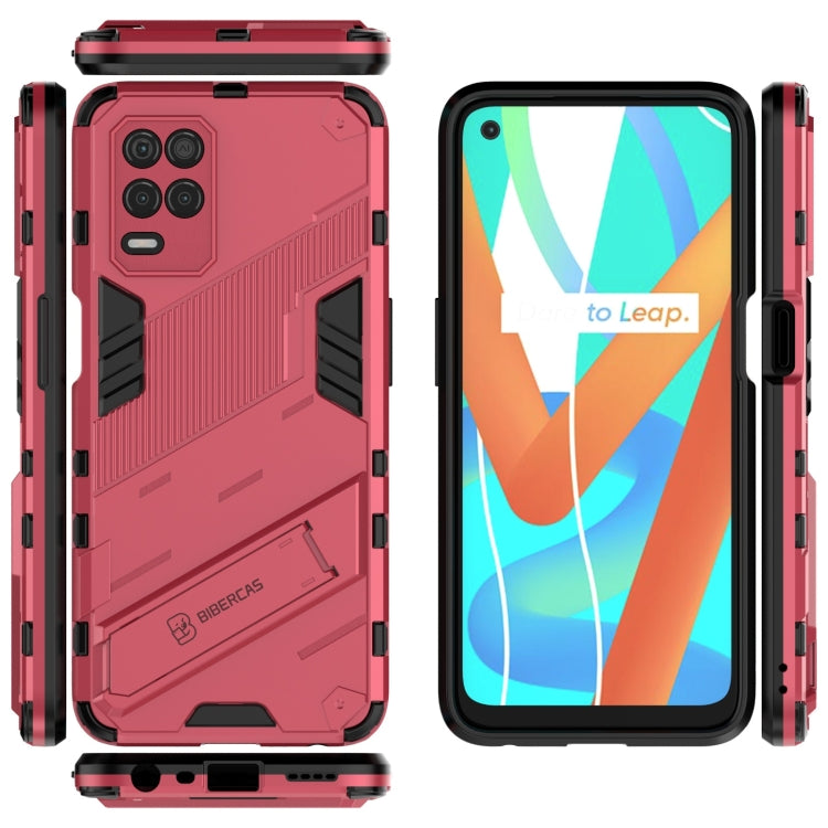 For OPPO Realme V13 5G Punk Armor 2 in 1 PC + TPU Shockproof Case with Invisible Holder