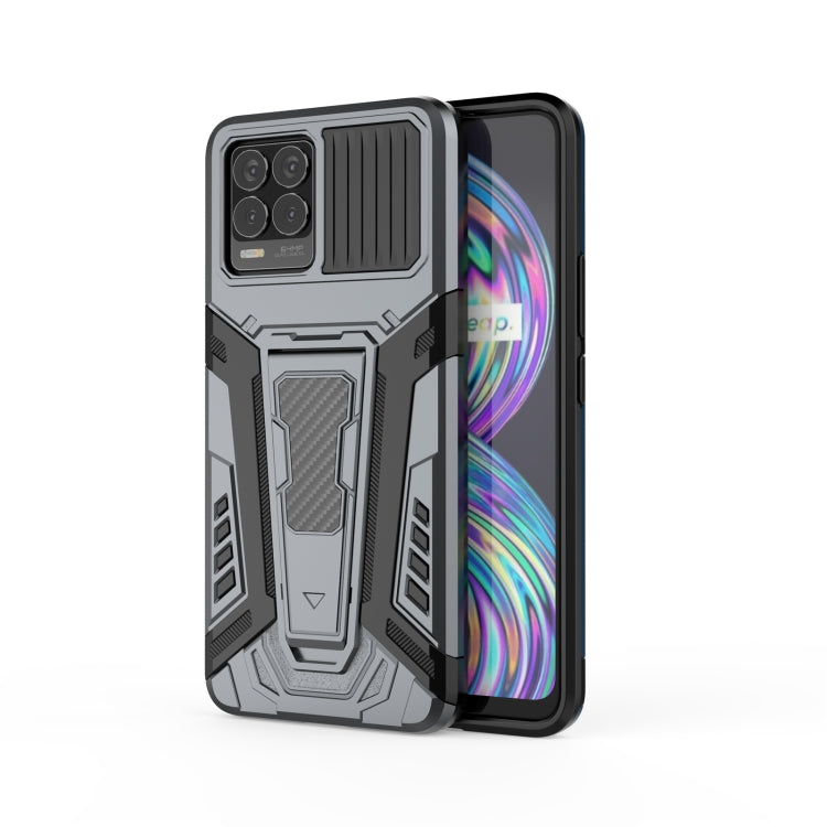 For OPPO Realme 8 War Chariot Series Armor All-inclusive Shockproof PC + TPU Protective Case with Invisible Holder