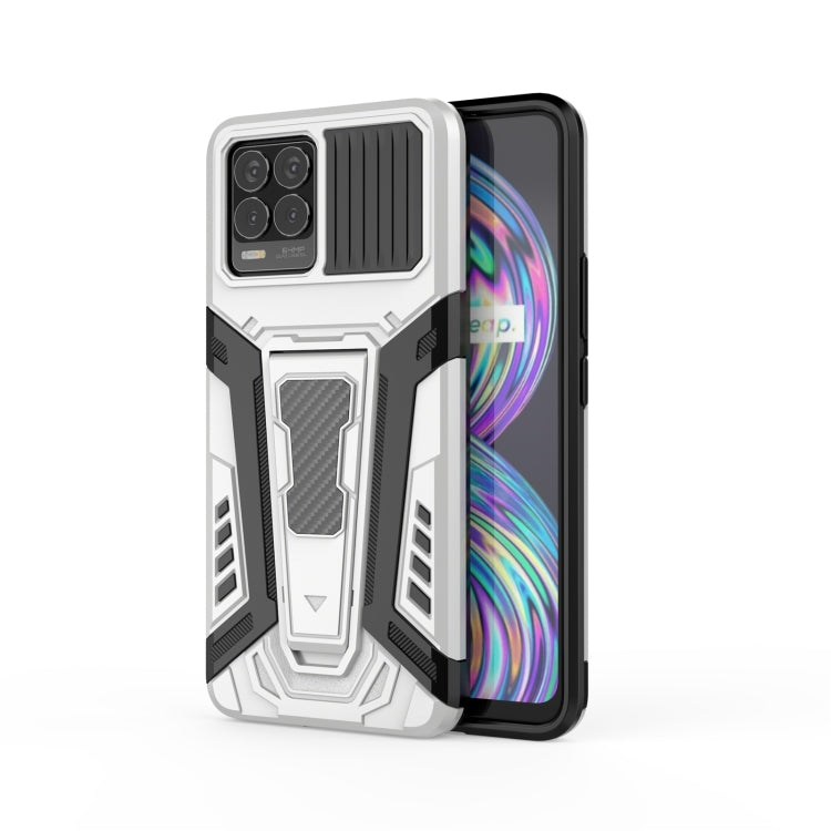 For OPPO Realme 8 War Chariot Series Armor All-inclusive Shockproof PC + TPU Protective Case with Invisible Holder