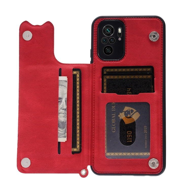 For Xiaomi Redmi Note 10 Mandala Embossed PU + TPU Case with Holder & Card Slots & Photo Frame & Strap