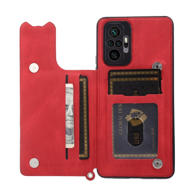 For Xiaomi Redmi Note 10 Pro Max Mandala Embossed PU + TPU Case with Holder & Card Slots & Photo Frame & Strap
