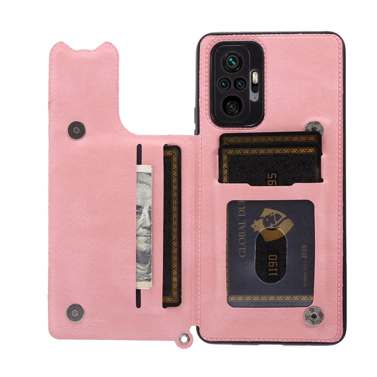 For Xiaomi Redmi Note 10 Pro Max Mandala Embossed PU + TPU Case with Holder & Card Slots & Photo Frame & Strap