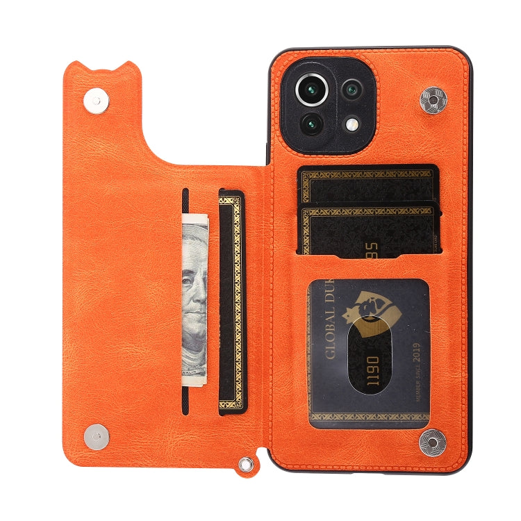 For Xiaomi Mi 11 Lite Mandala Embossed PU + TPU Case with Holder & Card Slots & Photo Frame & Strap