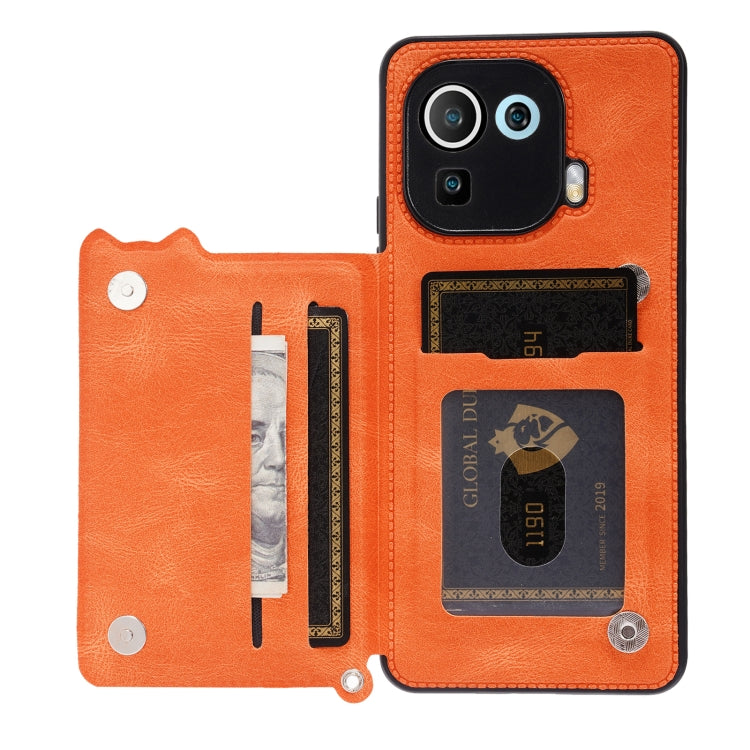 For Xiaomi Mi 11 Pro Mandala Embossed PU + TPU Case with Holder & Card Slots & Photo Frame & Strap