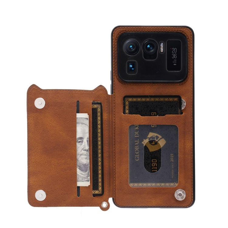 For Xiaomi Mi 11 Ultra Mandala Embossed PU + TPU Case with Holder & Card Slots & Photo Frame & Strap