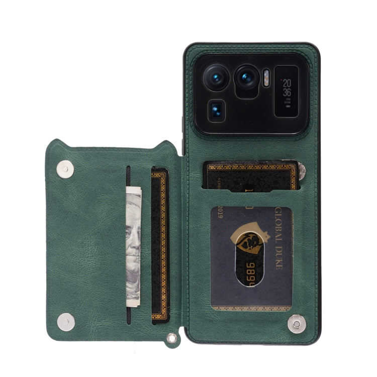 For Xiaomi Mi 11 Ultra Mandala Embossed PU + TPU Case with Holder & Card Slots & Photo Frame & Strap