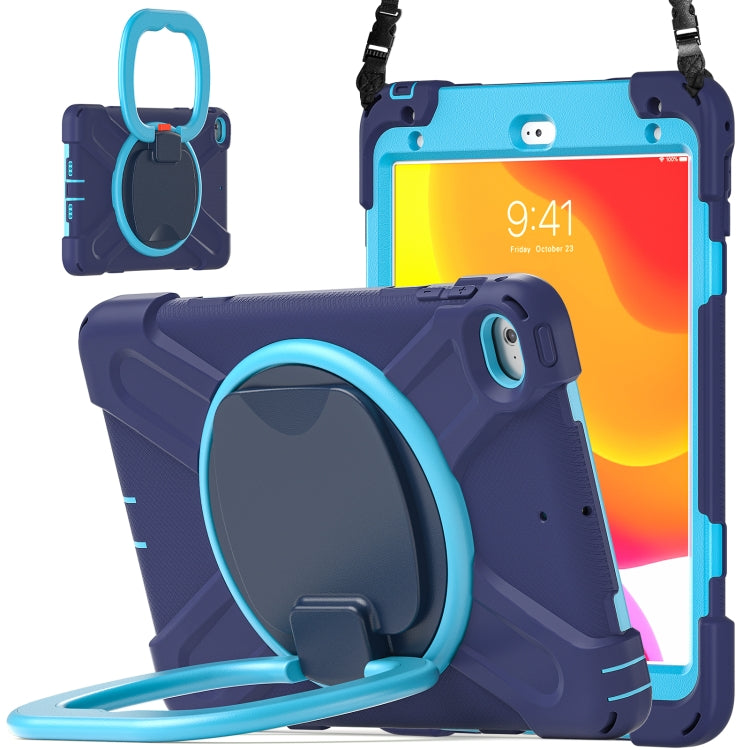 Silicone + PC Protective Case with Holder & Shoulder Strap For iPad mini 5 / 4