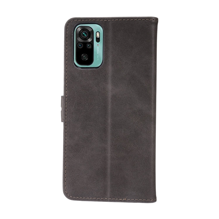 For Xiaomi Redmi Note 10 4G Embossed Happy Cat Pattern Horizontal Flip Leather Case with Holder & Card Slots & Wallet
