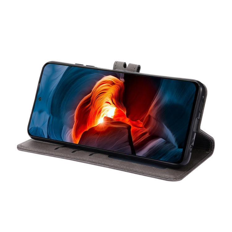 For Xiaomi Redmi Note 10 4G Embossed Happy Cat Pattern Horizontal Flip Leather Case with Holder & Card Slots & Wallet