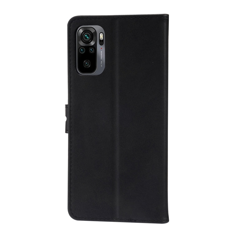 For Xiaomi Redmi Note 10 5G Embossed Happy Cat Pattern Horizontal Flip Leather Case with Holder & Card Slots & Wallet