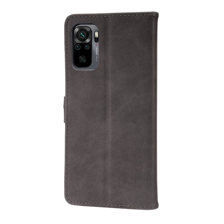 For Xiaomi Redmi Note 10 5G Embossed Happy Cat Pattern Horizontal Flip Leather Case with Holder & Card Slots & Wallet