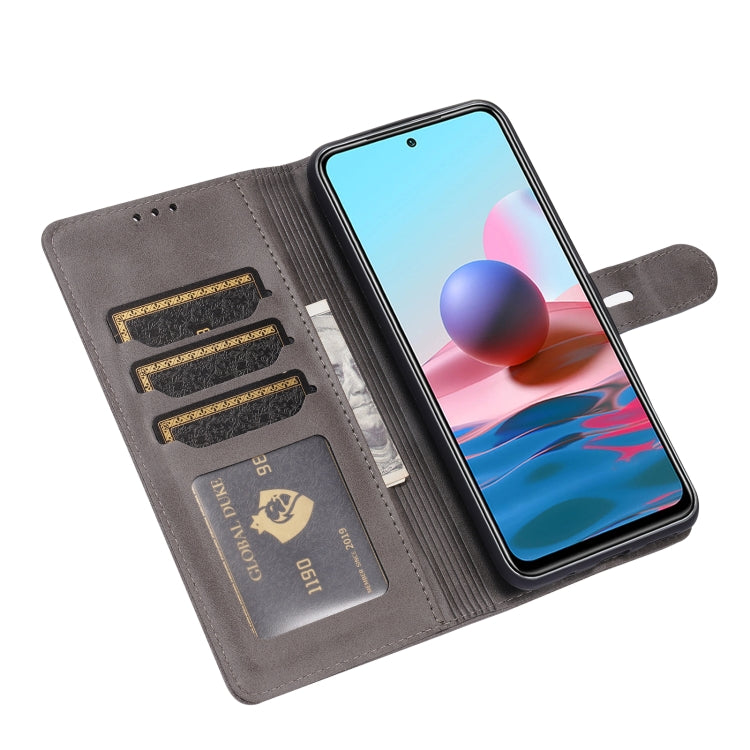 For Xiaomi Redmi Note 10 5G Embossed Happy Cat Pattern Horizontal Flip Leather Case with Holder & Card Slots & Wallet