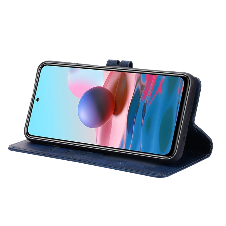 For Xiaomi Redmi Note 10 5G Embossed Happy Cat Pattern Horizontal Flip Leather Case with Holder & Card Slots & Wallet