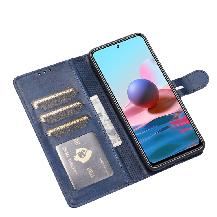 For Xiaomi Redmi Note 10 5G Embossed Happy Cat Pattern Horizontal Flip Leather Case with Holder & Card Slots & Wallet