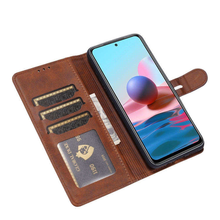 For Xiaomi Redmi Note 10 5G Embossed Happy Cat Pattern Horizontal Flip Leather Case with Holder & Card Slots & Wallet