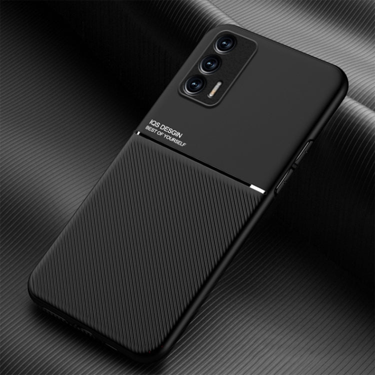 For OPPO Realme GT 5G Classic Tilt Strip Grain Magnetic Shockproof PC + TPU Case