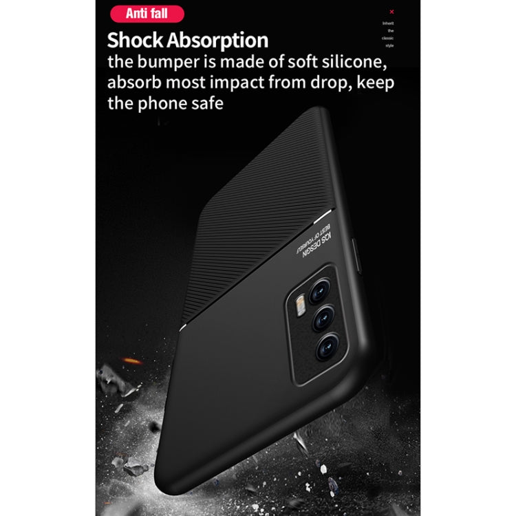 For vivo iQOO Neo5 Classic Tilt Strip Grain Magnetic Shockproof PC + TPU Case