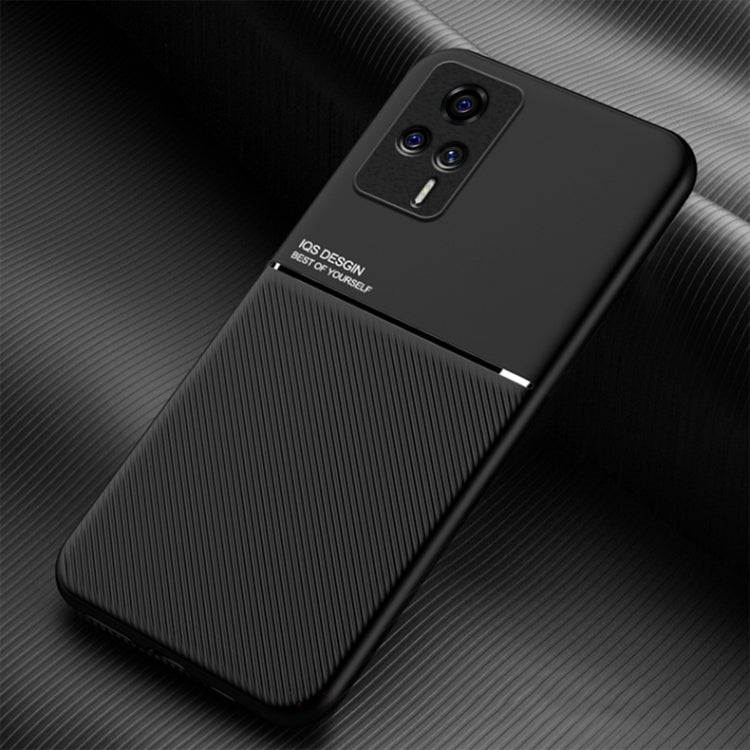 For vivo S9e Classic Tilt Strip Grain Magnetic Shockproof PC + TPU Case